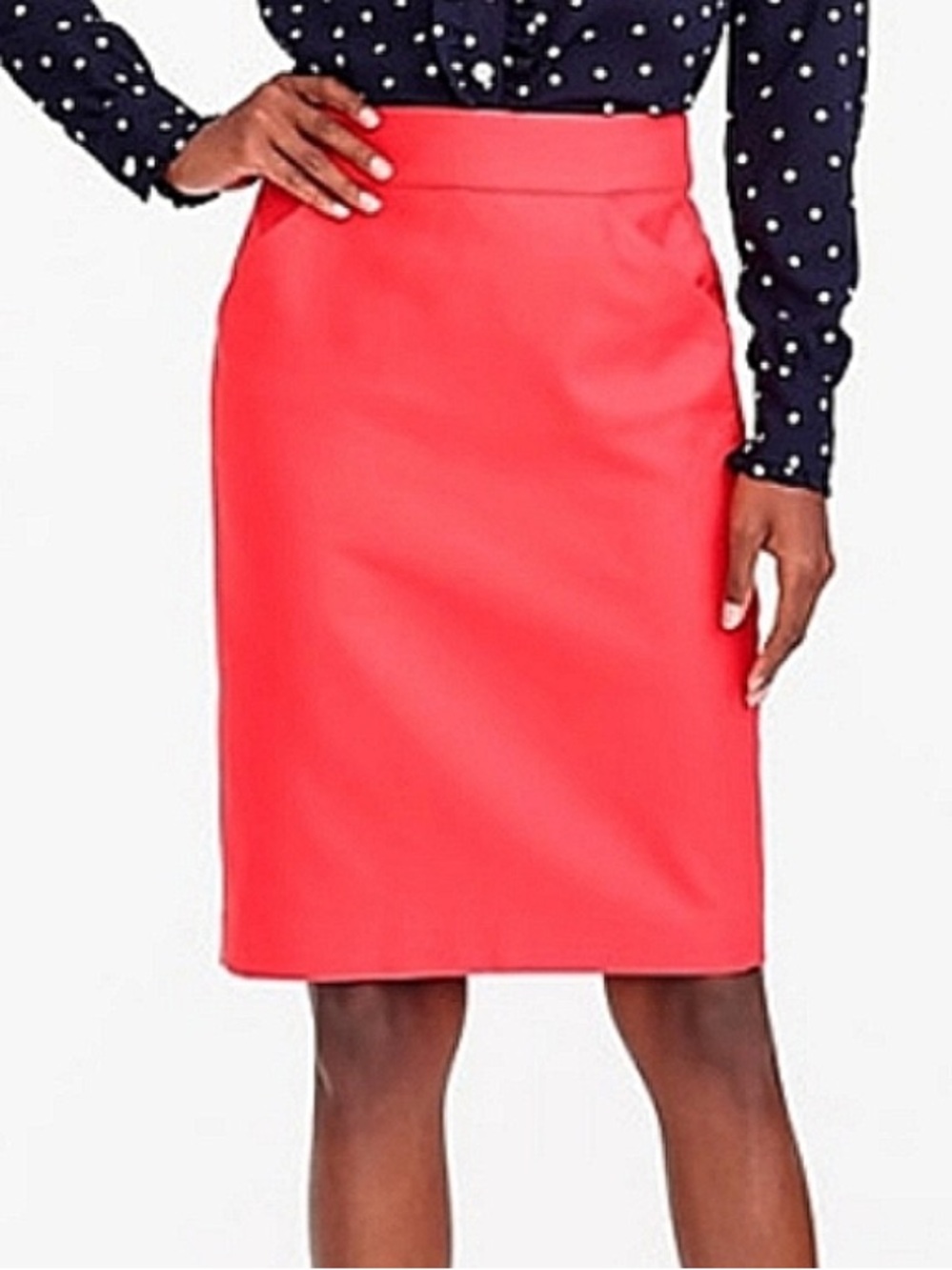 J.Crew Factory Women 0 California Poppy Pencil Skirt In Double-serge Cotton